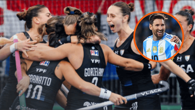 Messi felicitó a Las Leonas por el campeonato del mundo.