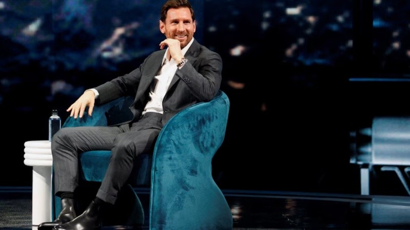 Messi, durante su participación en el America Business Forum de Miami, donde recibió la llave de la ciudad.