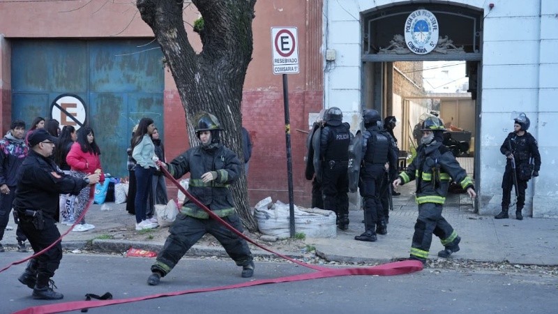 El incendio fue controlado por los Bomberos.