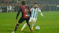 Messi jugando en el Coloso en el partido despedida de Maxi Rodríguez. (Alan Monzón/Rosario3)