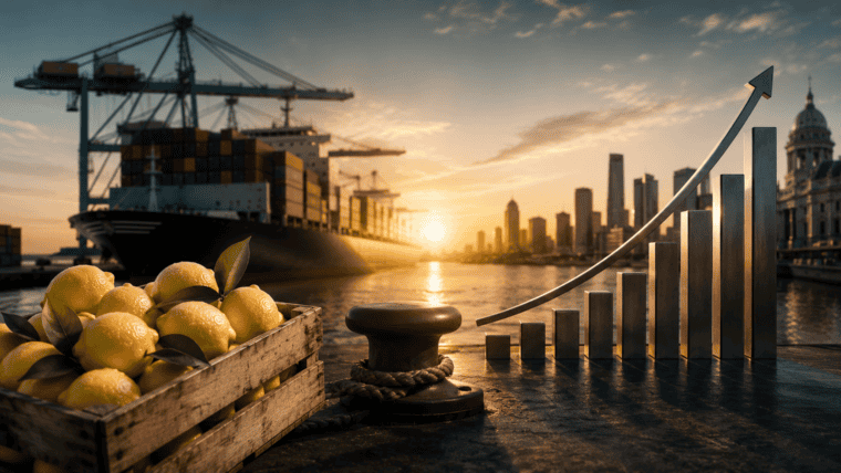 Terminal Puerto Rosario (TPR) recupera carga de limones tucumanos.