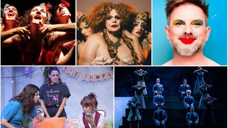 Parte de la cartelera teatral de Rosario.