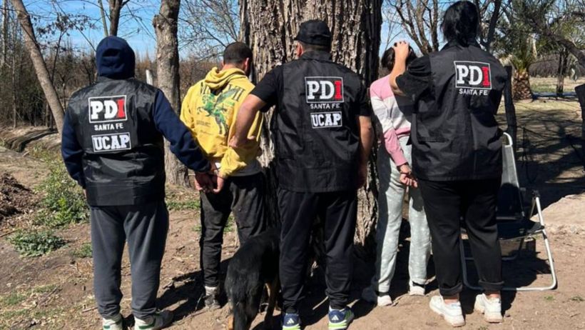Los detenidos en San Rafael, Mendoza.