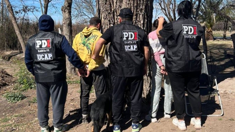 Los detenidos en San Rafael, Mendoza.