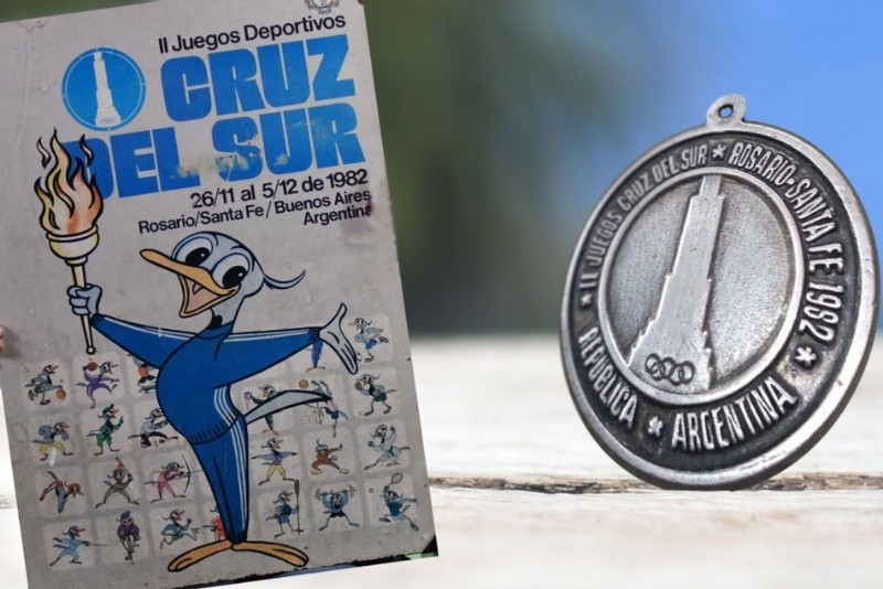 &nbsp;Recuerdos de los Juegos Cruz del Sur que se hicieron en Rosario en 1982, primer antecedente de la ciudad en grandes citas deportivas (Foto: Municipalidad de Rosario)
