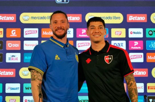 Jeremías Ledesma y Franco Escobar dialogaron en la conferencia de prensa en la previa del clásico.
