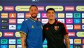 Jeremías Ledesma y Franco Escobar dialogaron en la conferencia de prensa en la previa del clásico.