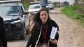 La fiscal Navone este jueves en la escena del horror en Villa Gobernador Gálvez (Alan Monzón/Rosario3)
