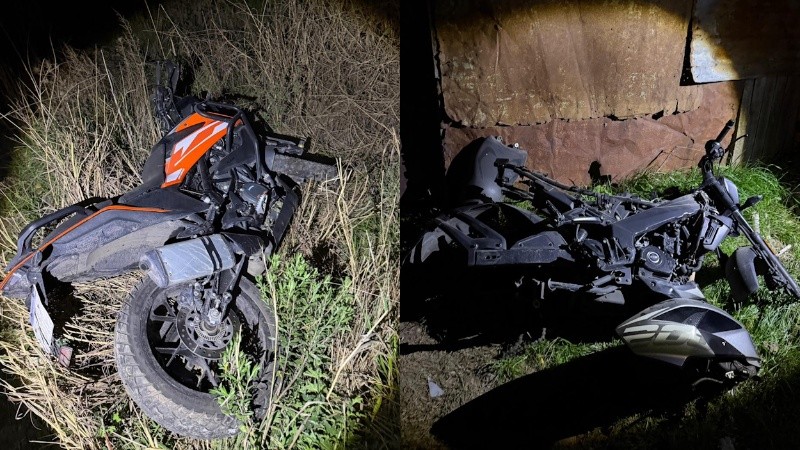 Las dos motos secuestradas.