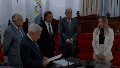 Zabalza el día de su asunción como ministra de la Corte Suprema de Santa Fe.