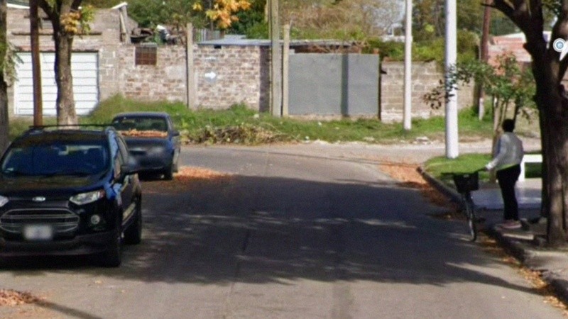 Formosa entre Humberto Primo y Ludueña, el sector del asalto. Foto: Google Street View.