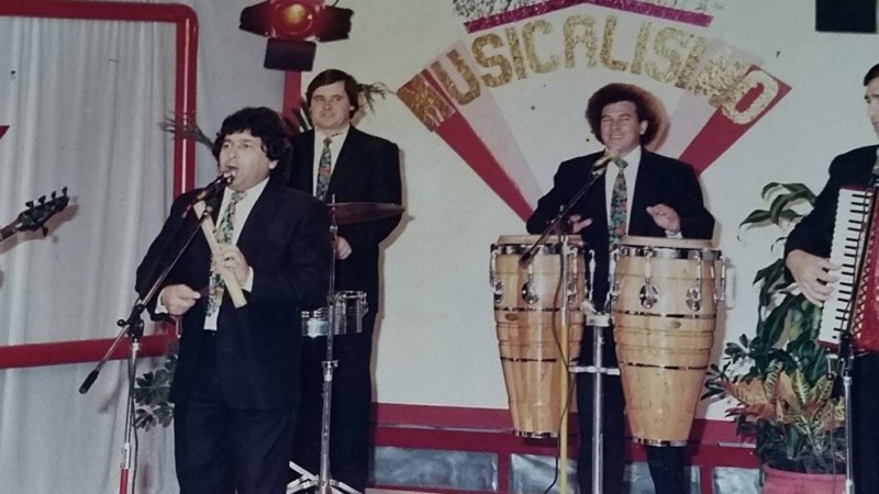 Otros tiempos. Stec, junto con Los Palmeras.