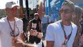 Lionel Scaloni y Lautaro Martínez en Monza (captura de video)