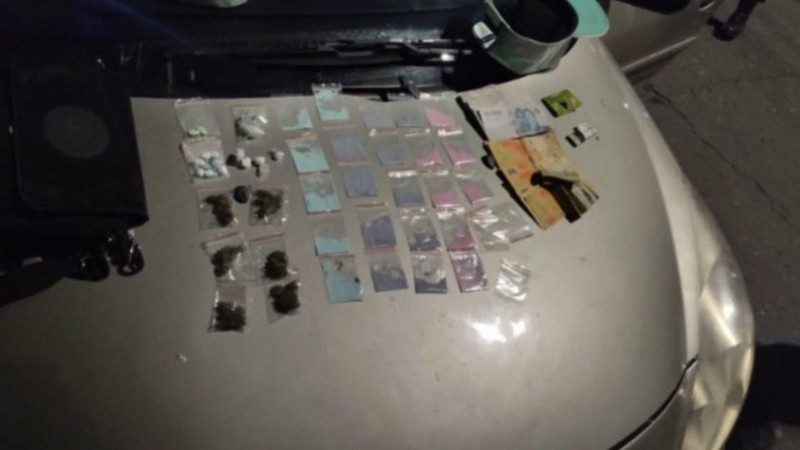 De distintos colores. El tusi, un coctel de drogas que gana terreno en la noche rosarina. Foto: Brigada Motorizada.