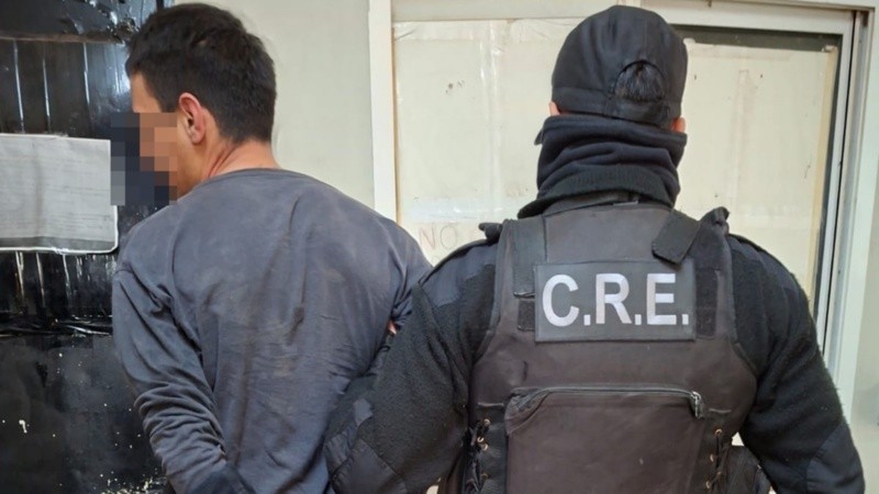 El hombre detenido en Suipacha al 1000 (URII).
