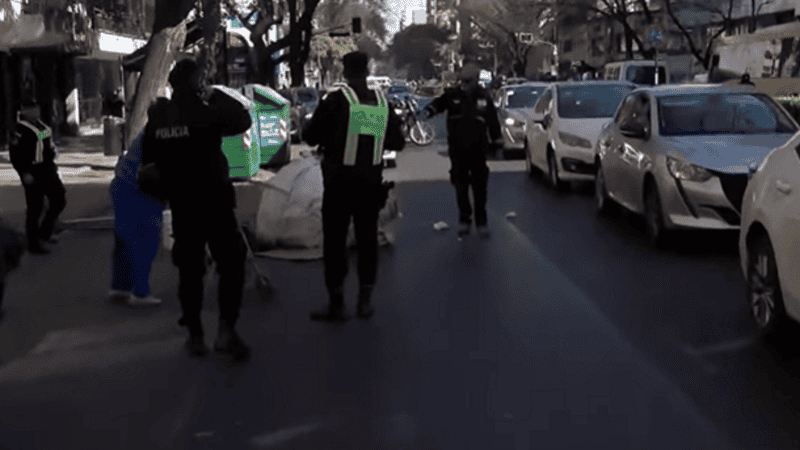El tránsito estuvo asistido en la zona.