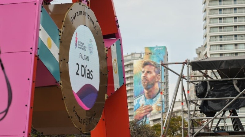 Cuenta regresiva para los Juegos en la ciudad de Leo Messi. (Foto: Alan Monzón / Rosario3)