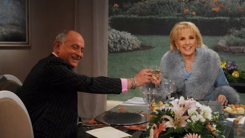 Mirtha Legrand y Chiche Gelblung, durante uno de los encuentros televisivos que marcaron una relación atravesada por años de peleas y una posterior reconciliación
