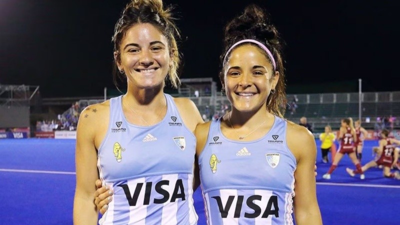 Victoria y María José Granato, hermanas y campeonas del mundo con Las Leonas.