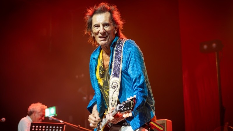 El guitarrista Ronnie Wood.