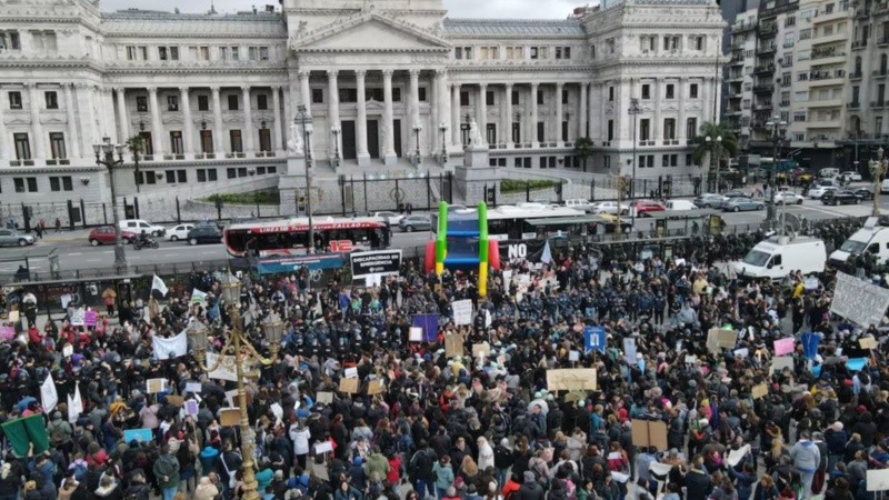 Organizaciones de todo el país fueron al Congreso a reclamar la prórroga de la emergencia en discapacidad.