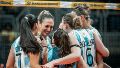 Este jueves, Argentina enfrentará a Chile, desde las 14 (@Voley_FeVA).