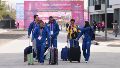 Los primeros deportistas en llegar a la Villa Olímpica. (Alan Monzón/Rosario3)
