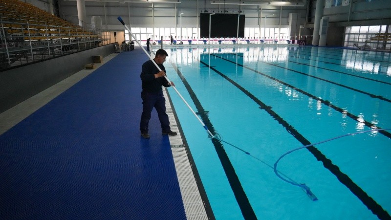 &nbsp;La piscina olímica para los Suramericanos en Rosario (Alan Monzón).