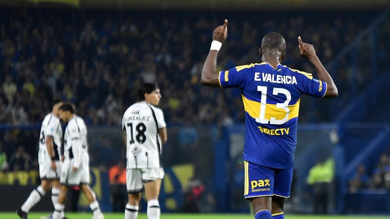 Enner Valencia. Boca Juniors vs Central Cordoba. Fecha 9 Torneo Clausura Liga Profesional Argentina.