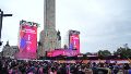 El Monumento a la Bandera como escenario del acto de apertura de los Juegos Suramericanos.