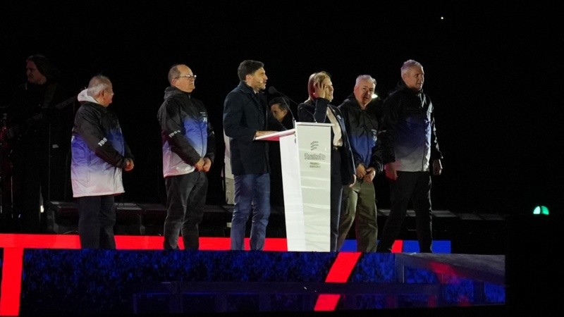 El gobernador Maximiliano Pullaro dio un discurso para inaugurar formalmente los Suramericanos.