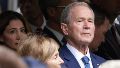 El expresidente de Estados Unidos George Bush en la ceremonia en recuerdo de los atentados del 11S en Nueva York.