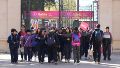 El ingreso de un contingente escolar al predio ferial del parque Independencia (Alan Monzón/Rosario3).