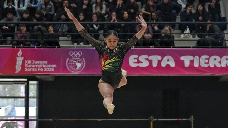 Gimnasia artística este lunes en los Suramericanos 2026.
