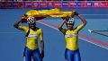 Las patinadoras colombianas celebran su logro en Rosario (Alan Monzón/Rosario3)