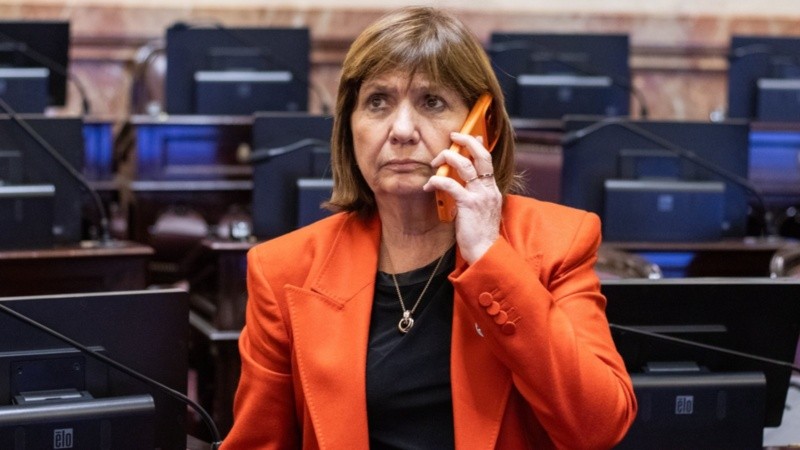 La jefa del bloque de La Libertad Avanza en el Senado, Patricia Bullrich.