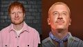 El cantante Ed Sheeran y el rapero Macklemore.