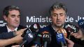 El ministro Cococcioni y el jefe de fiscales Merlo