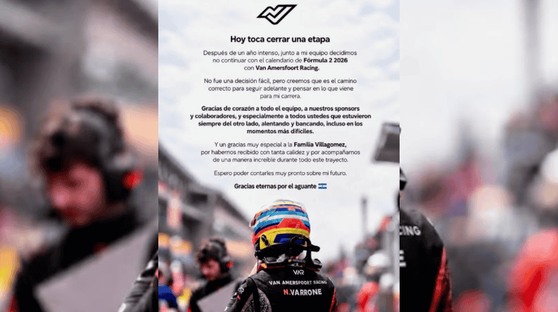 El comunicado que publicó en sus redes sociales.&nbsp;