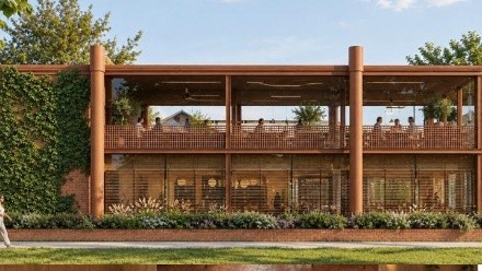 Marshall, a con un grupo inversor, presentó un proyecto de cafetería, heladería y restaurante.