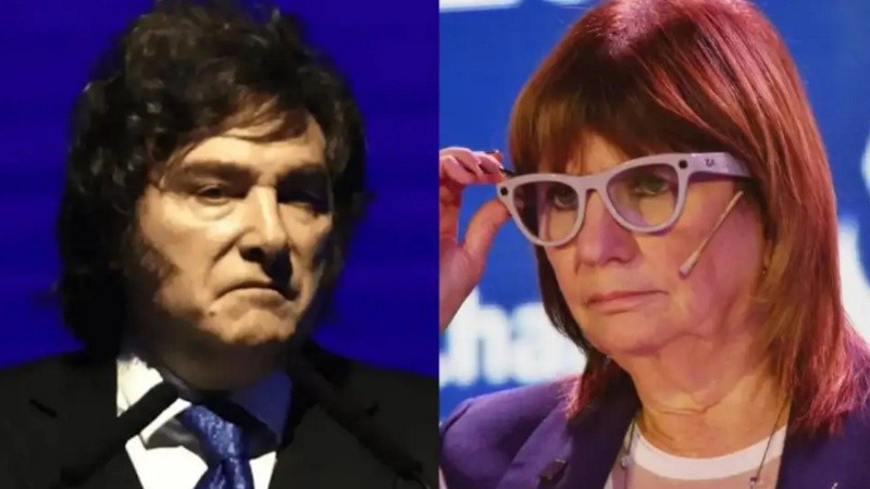 Javier Milei y Patricia Bullrich (archivo).
