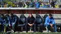 Almirón se juega mucho en los próximos partidos en el banco de Central (Alan Monzón/Rosario3)