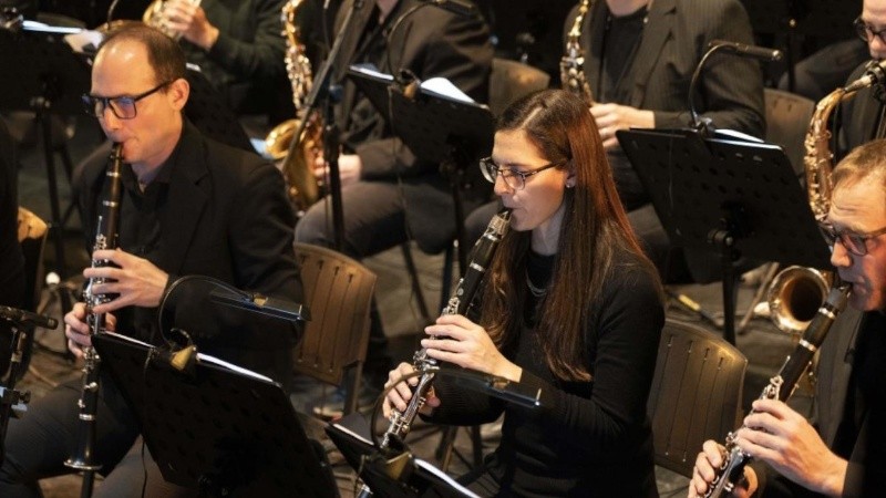 El Ensamble Municipal de Vientos (Sec. de Cultura y Educación / Silvina La Calamita)