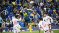 Ovando marcó de cabeza un gol clave este domingo en el Gigante. (Rosario Central)