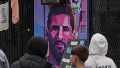 Uno de los murales de Messi. Alan Monzón/Rosario3