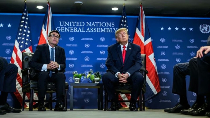 Donald Trump se reunió con el primer ministro de Reino Unido y hablaron sobre las islas Malvinas.