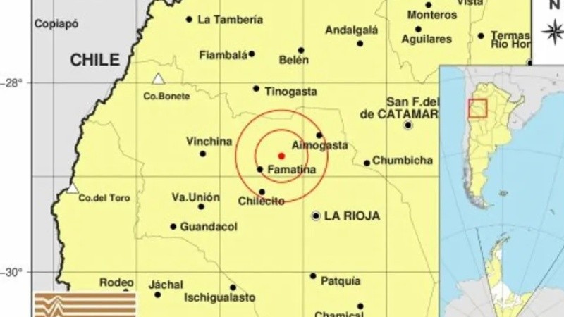 Tembló La Rioja y el movimiento llegó a Córdoba