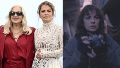 Las actrices Mercedes Morán y Dolores Fonzi en la presentación de la miniserie "Mis muertos tristes".