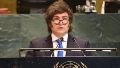 Fuerte discurso del presidente ante la Asamblea General de las Naciones Unidas (captura de video).