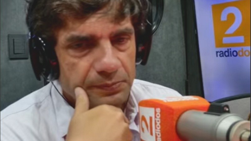 Lacunza visitó el estudio de Radiópolis (Radio 2).